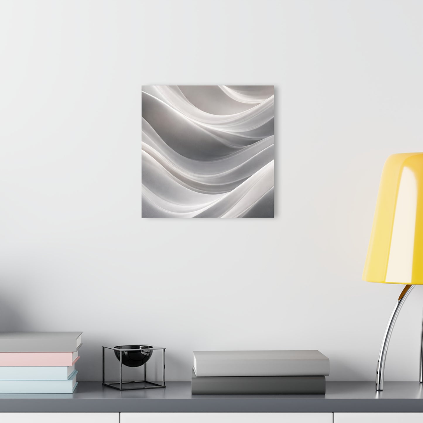 Abstract White Wave Acrylic Print | Wall Art
