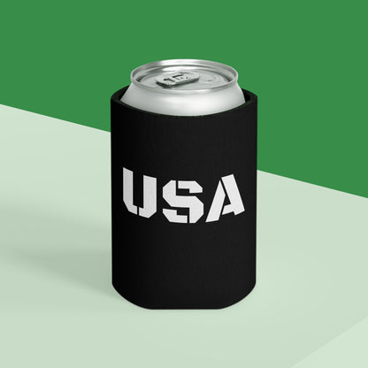 USA Can Cooler - Patriotic Drink Holder for Parties, BBQs, Tailgates, Independence Day, Summer Celebrations - TRV