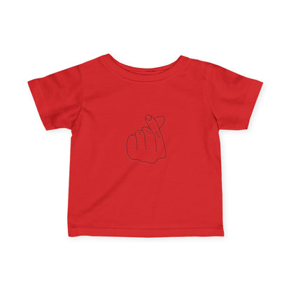 Cute Infant Tee with Love Hand Gesture Design