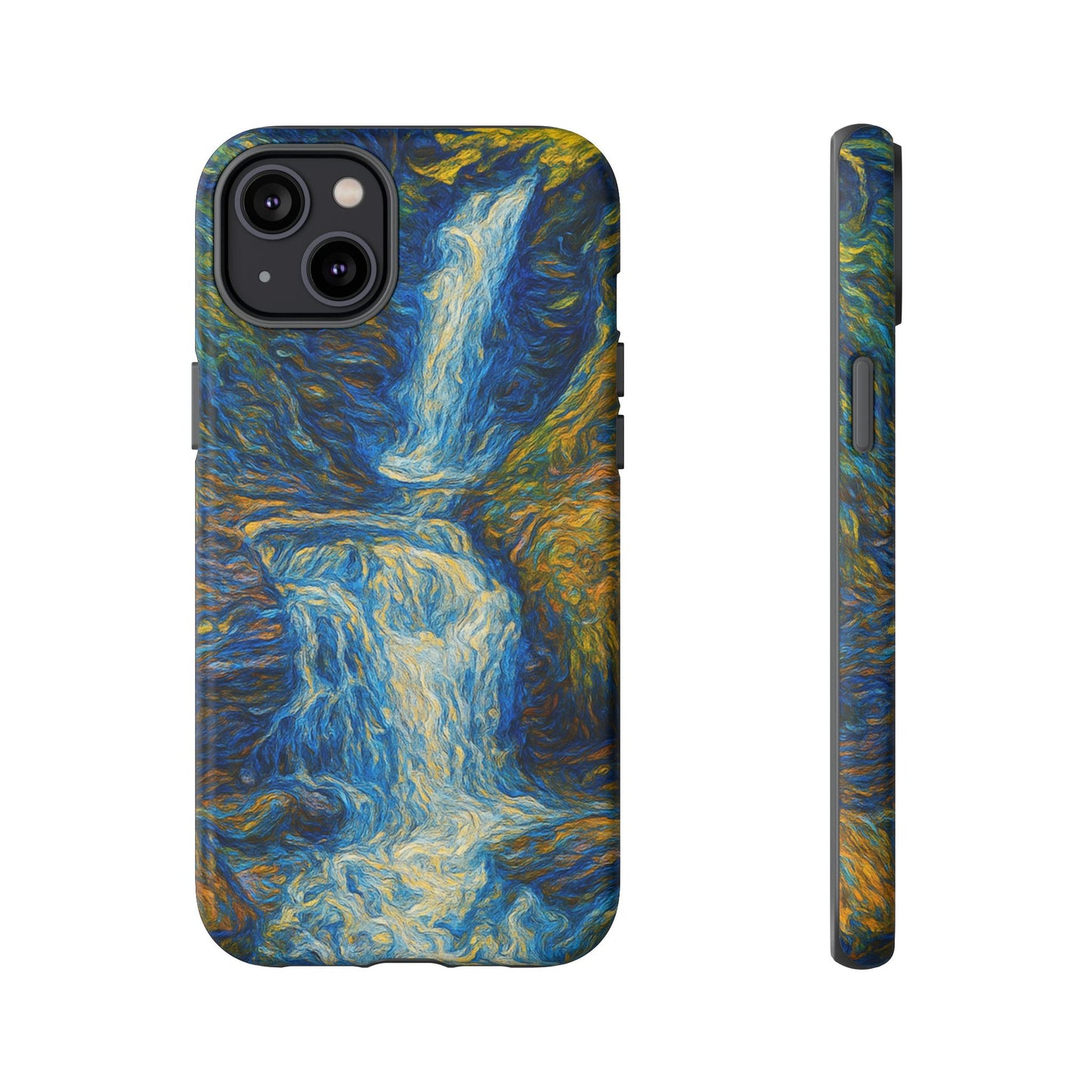 Artistic Phone Case - Waterfall Design, Unique Gift, Phone Accessory, Nature Lover, Original Artwork - TRV