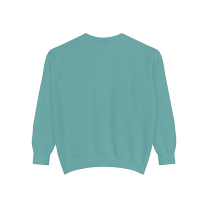 Minimalist Peace Hand Sweatshirt — Small Chest Line Art Crewneck