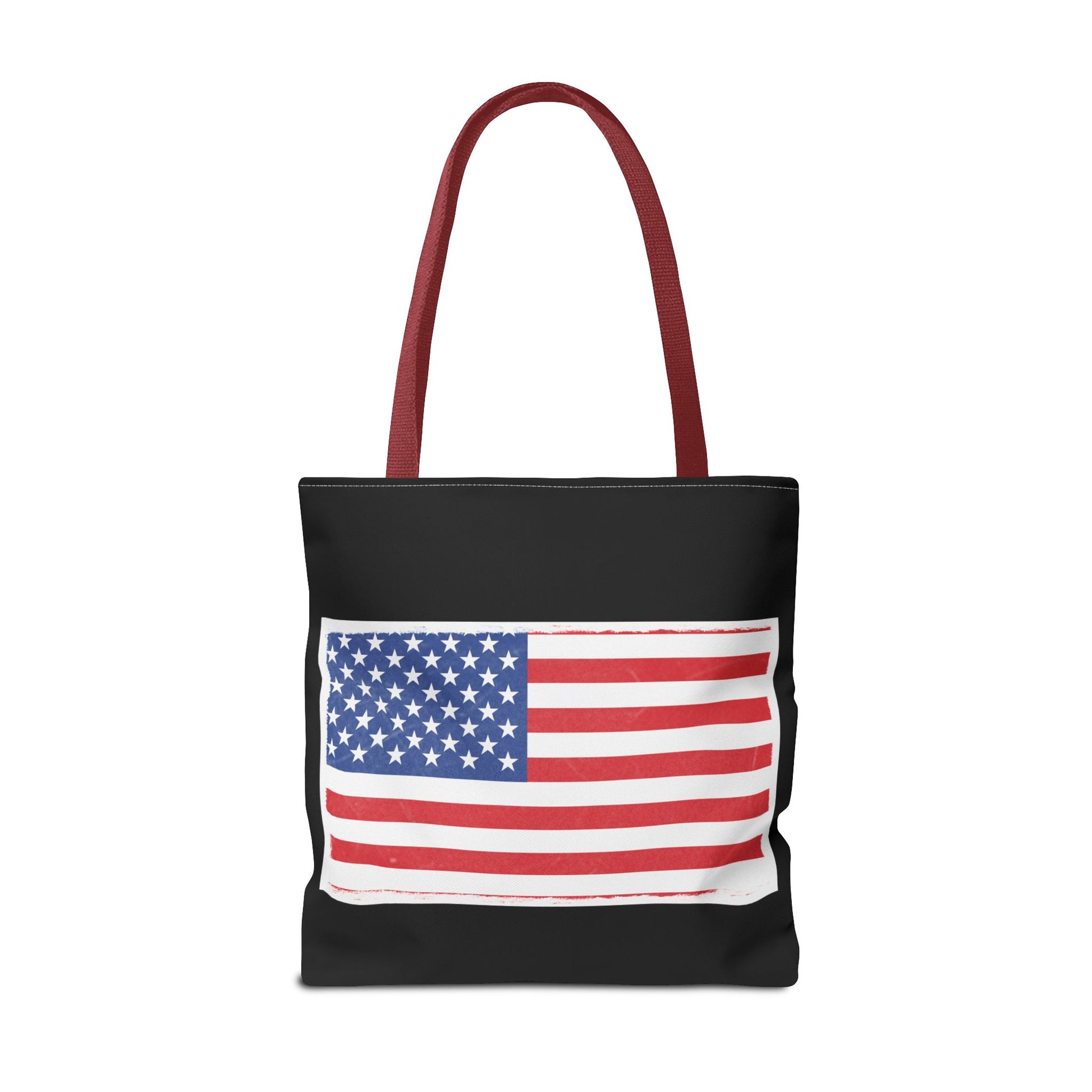 Patriotic Tote Bag, American Flag Carryall, Beach Bag, Reusable Shopping Tote, Independence Day Gift - TRV