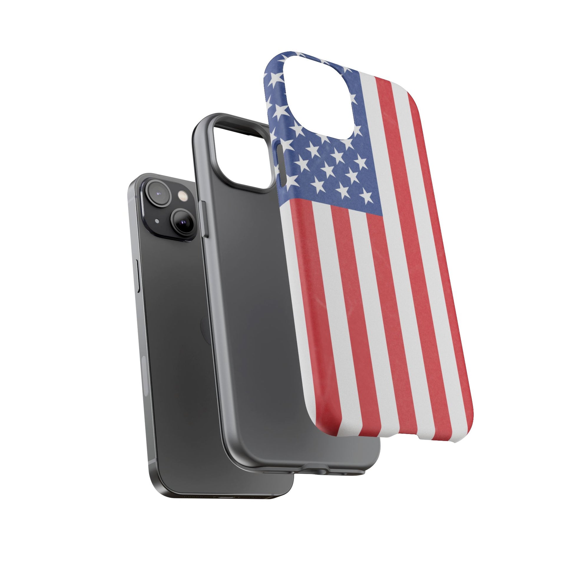American Flag Phone Case - Patriotic Cell Cover, Tough Cases, USA Pride, Independence Day Gift, Veteran's Day, Phone Protection - TRV