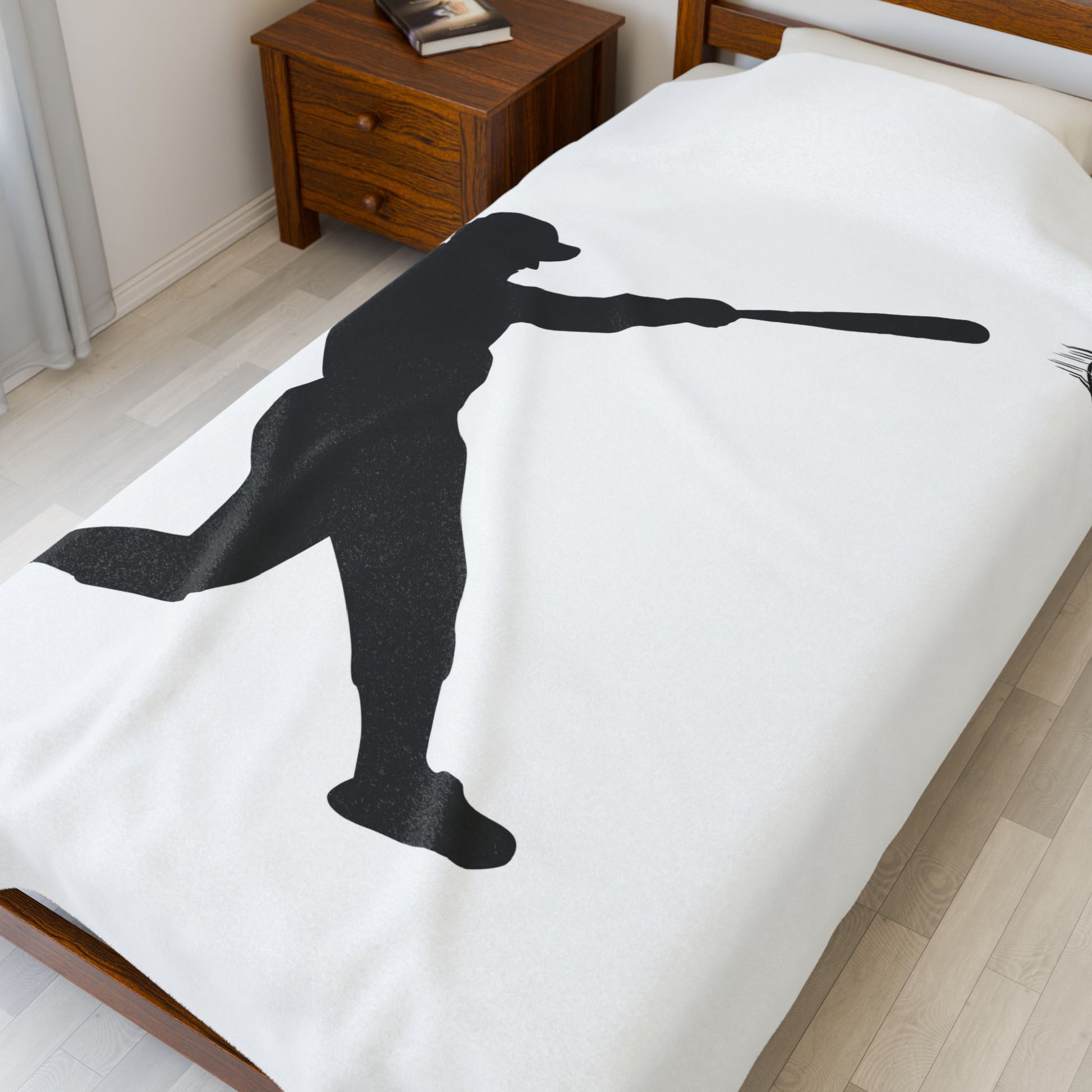 Baseball Velveteen Plush Blanket, Cozy Sports Throw, Soft Blanket for Fans, Great Gift for Baseball Lovers, Home Decor - TRV