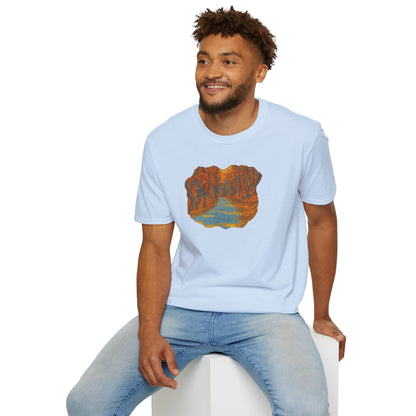 Autumn Pathway Unisex Softstyle T-Shirt, Cozy Fall Shirt, Nature Lover Tee, Scenic Route Top, Gift for Hikers, Casual Wear, Outdoor [...]