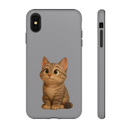Cute Cat Phone Case, Kawaii Pet Accessory, Gift for Cat Lovers, Animal Phone Cover for Kids, Unique Kitty Design, Birthdays, Holidays - TRV