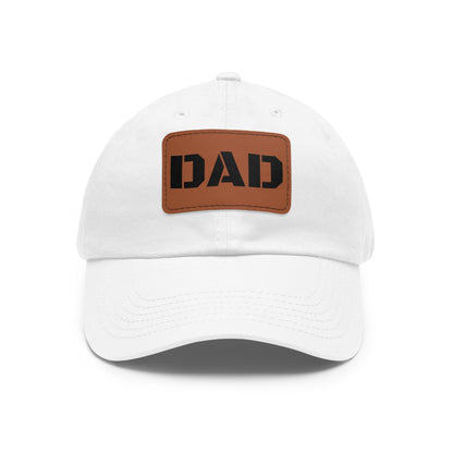 Stylish Dad Hat with Leather Patch | Perfect Gift for Fathers Day, Casual Wear, Dad's Birthday, Outdoor Activities