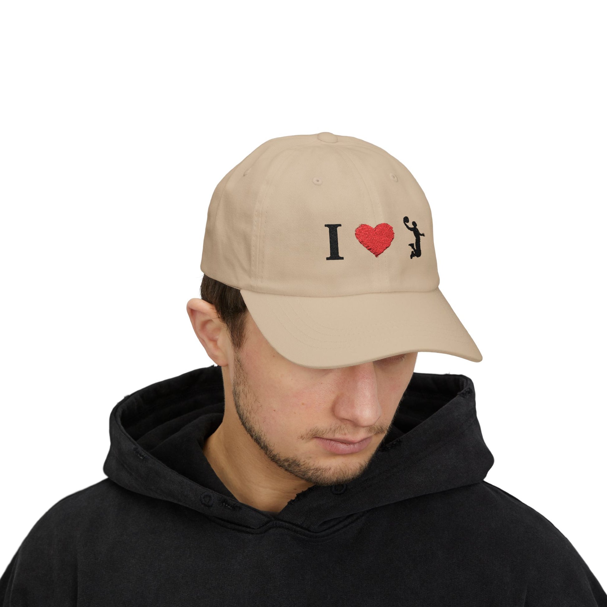 I Love Basketball Dad Cap, Casual Hat for Dads, Gift for Father's Day, Sports Lover Cap, Family Outing Accessory, Everyday Wear - TRV