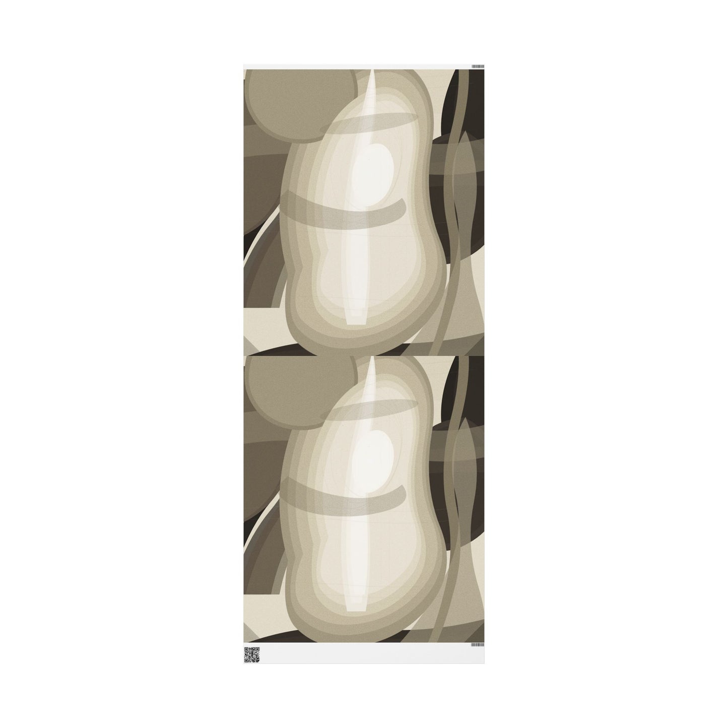 Neutral Abstract Circles Wrapping Paper