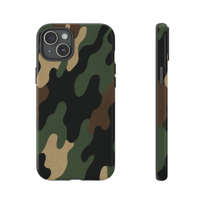 Camouflage Phone Case, Tough Phone Cover, Military Style Accessory, Protective Case for Men, Gifts for Soldiers - TRV