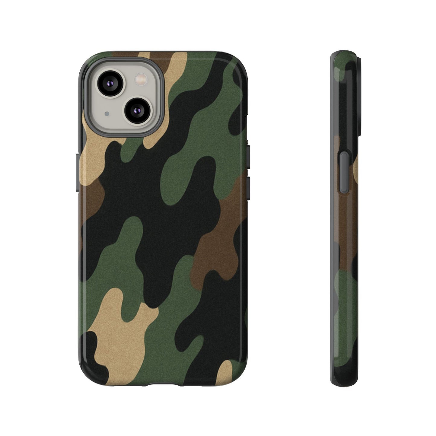 Camouflage Phone Case, Tough Phone Cover, Military Style Accessory, Protective Case for Men, Gifts for Soldiers - TRV