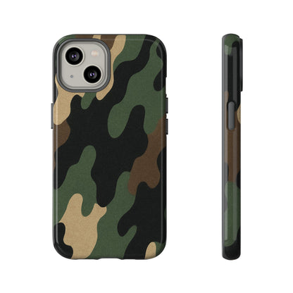 Camouflage Phone Case, Tough Phone Cover, Military Style Accessory, Protective Case for Men, Gifts for Soldiers - TRV