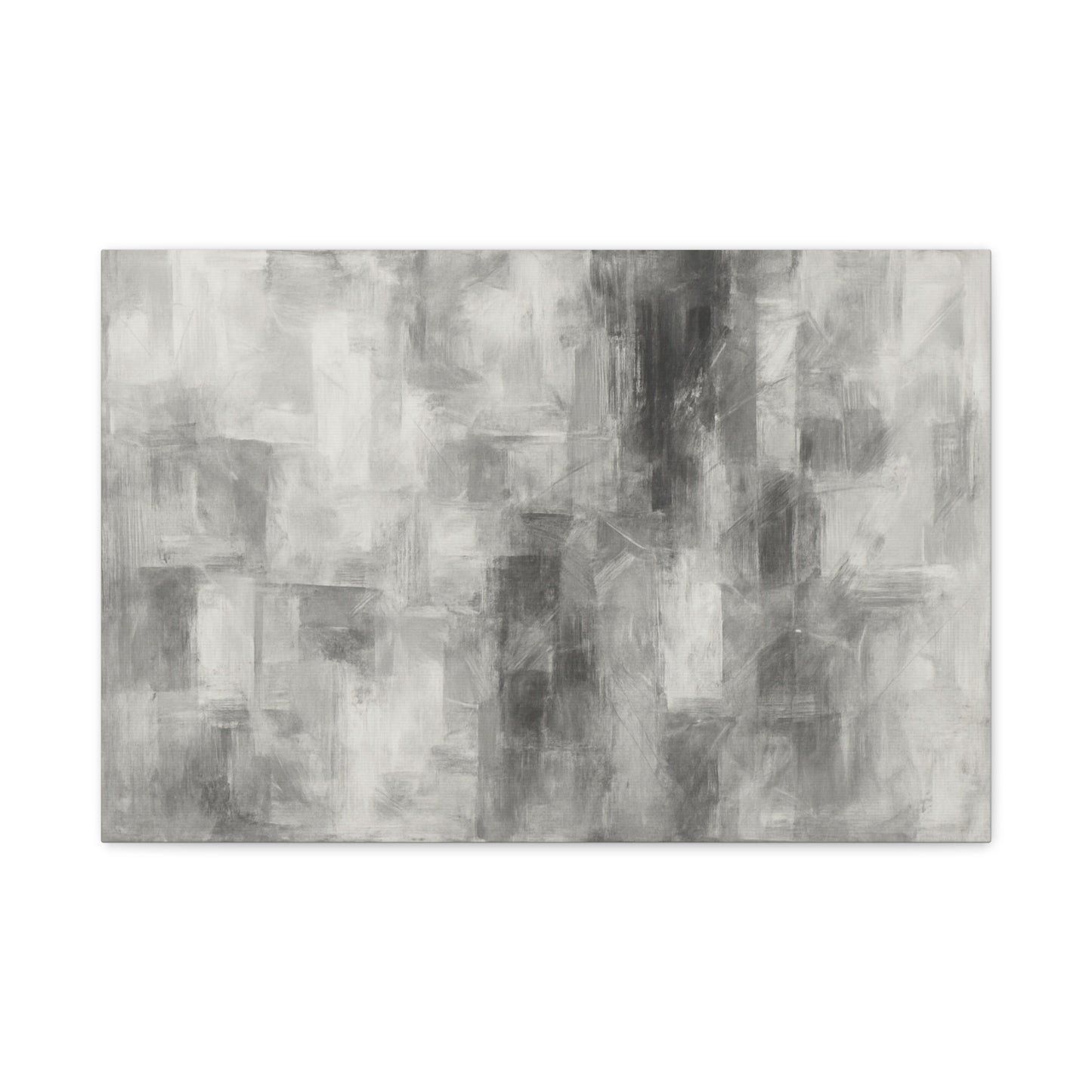 Abstract Grey Canvas Wall Art, Modern Home Decor, Minimalist Artwork, Living Room Accent, Contemporary Art Piece