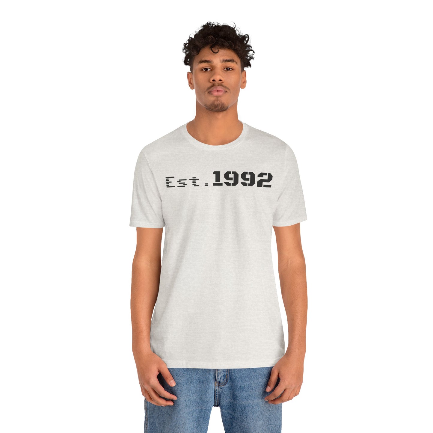 Est. 1992 Unisex Jersey Tee - Retro Birthday Gift, Casual Wear, Cool Vintage T-Shirt, Gift for Him, Gift for Her - TRV