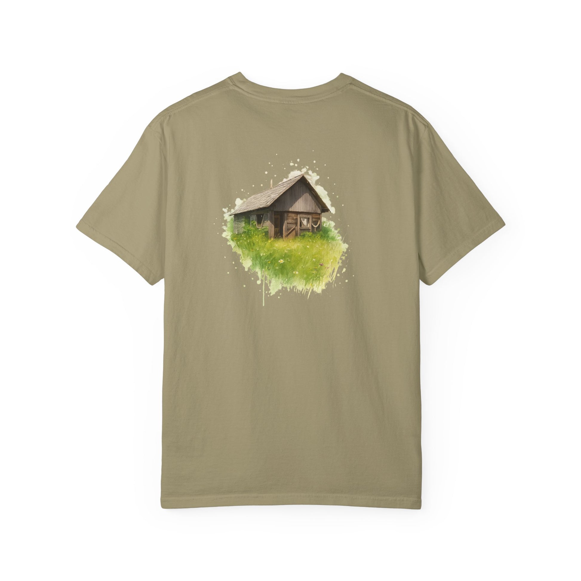 Nature-Inspired Unisex Garment-Dyed T-Shirt, Eco-Friendly Tee, Summer Casual Wear, Gift for Nature Lovers, Relaxed Fit T-Shirt - TRV