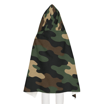 Youth Hooded Towel in Camouflage | Fun Bath Time, Beach Days, Pool Parties, Gifts for Kids, Summer Essentials, Spa Days