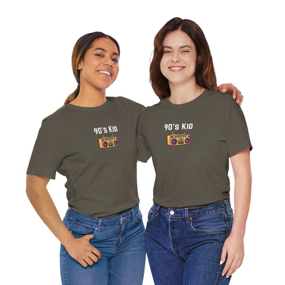 Retro Boombox Tee — 90s Kid Graphic T-Shirt