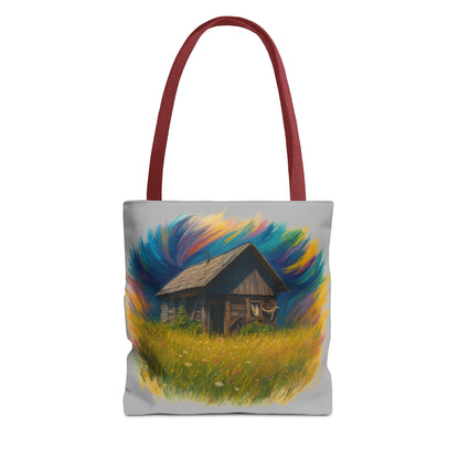 Rustic Charm Tote Bag | Boho Bag | Eco-Friendly Custom Design | Nature Lover Gift | Canvas Purse | Casual Carryall - TRV