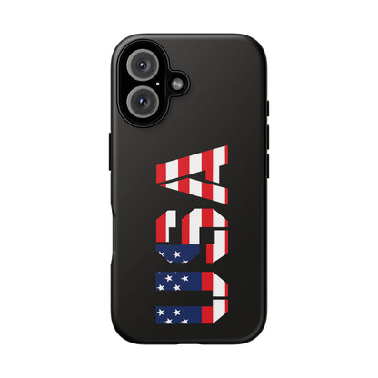 USA Flag Phone Case, Tough Phone Cover, Patriotic Gift, Independence Day Accessory, American Pride Mobile Case - TRV