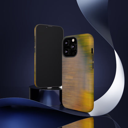 Autumn Blur Tough Phone Case — Fall Colors Protective iPhone Cover