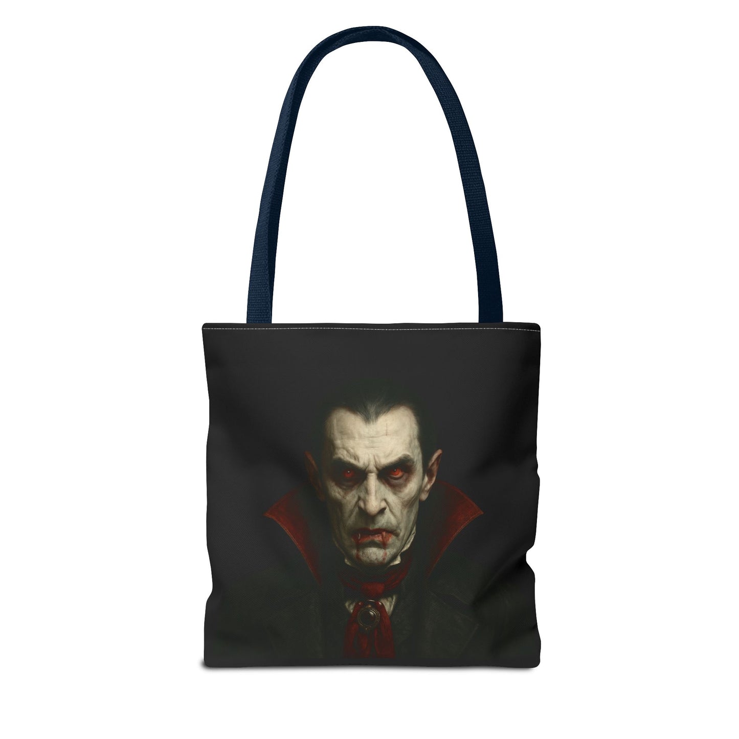 Vampire Haunted Tote Bag, Spooky Shopping Bag, Halloween Accessory, Gothic Style Handbag, Perfect for Halloween Parties, Unisex Tote - TRV