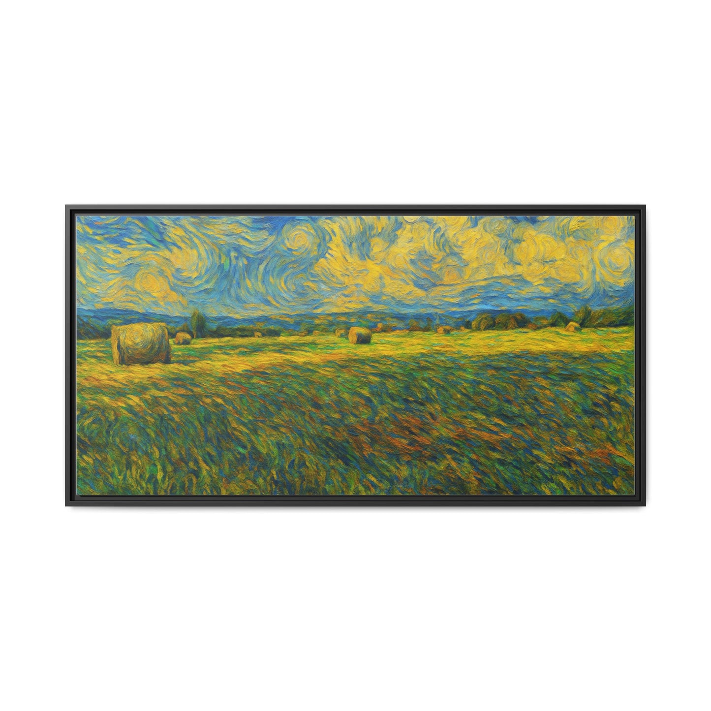 Landscape Matte Canvas, Framed (Multi-color) - TRV