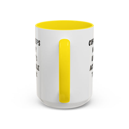 Funny Coffee Mug - "Coffee Keeps Me Busy Until It's Acceptable to Drink Wine" - Great for Mornings, Gifts, Office, Relaxation, Home