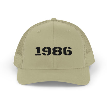 Retro 1986 Snapback Trucker Cap | Vintage Style Cap for Birthdays, Gifts, Sports, and Everyday Wear - TRV