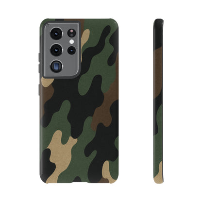 Camouflage Phone Case, Tough Phone Cover, Military Style Accessory, Protective Case for Men, Gifts for Soldiers - TRV