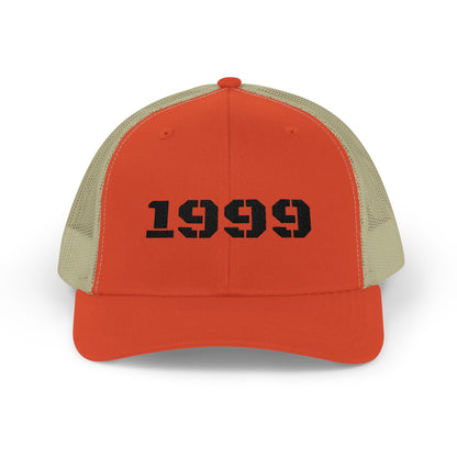 Retro 1999 Snapback Trucker Cap | Vintage Style Cap for nostalgia lovers, Birthday Gift, 90s Cap, Unisex Fashion Accessory - TRV