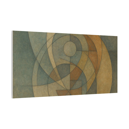 Abstract Geometric Circles Matte Canvas - TRV