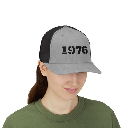 Vintage 1976 Snapback Trucker Cap, Retro Cap, Gift for Him, Casual Style Hat, Birthday Gift for 1976 Birth Year, Dad Hat - TRV