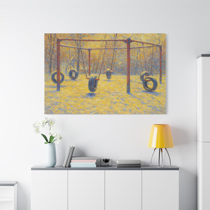 Playground Art Print, Family Room Decor, Nostalgic Wall Art, Kids Room Decoration, Gift for Parents, Children's Playroom - TRV