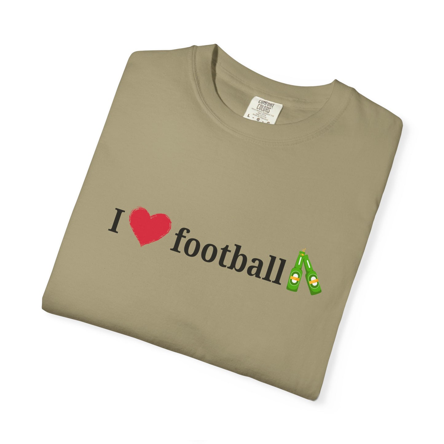 Unisex Football Love Tee - Casual Cotton T-Shirt, Gift for Sports Fans, Comfortable Daily Wear, Perfect for Game Days, Fun Summer Outfits - TRV