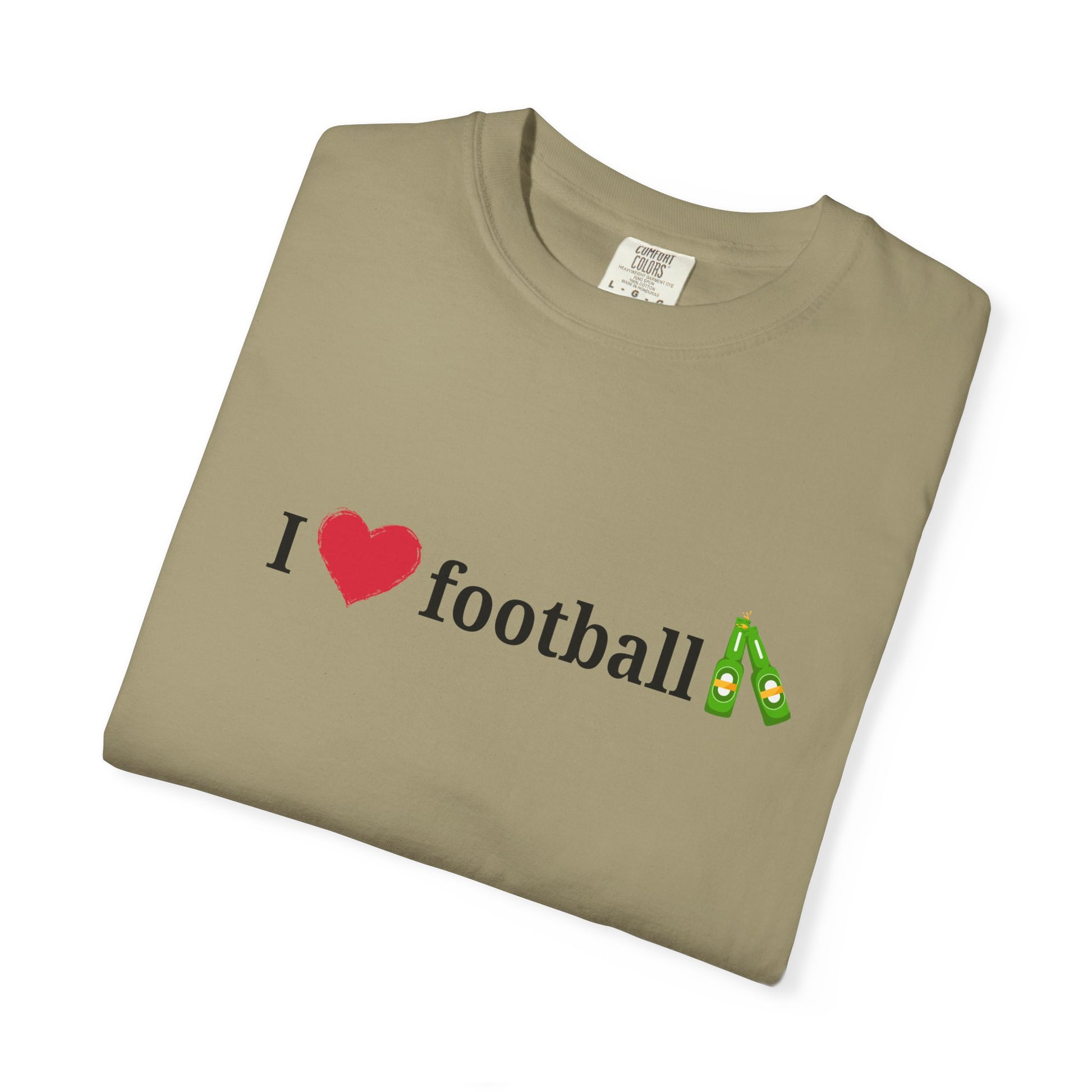 Unisex Football Love Tee - Casual Cotton T-Shirt, Gift for Sports Fans, Comfortable Daily Wear, Perfect for Game Days, Fun Summer Outfits - TRV