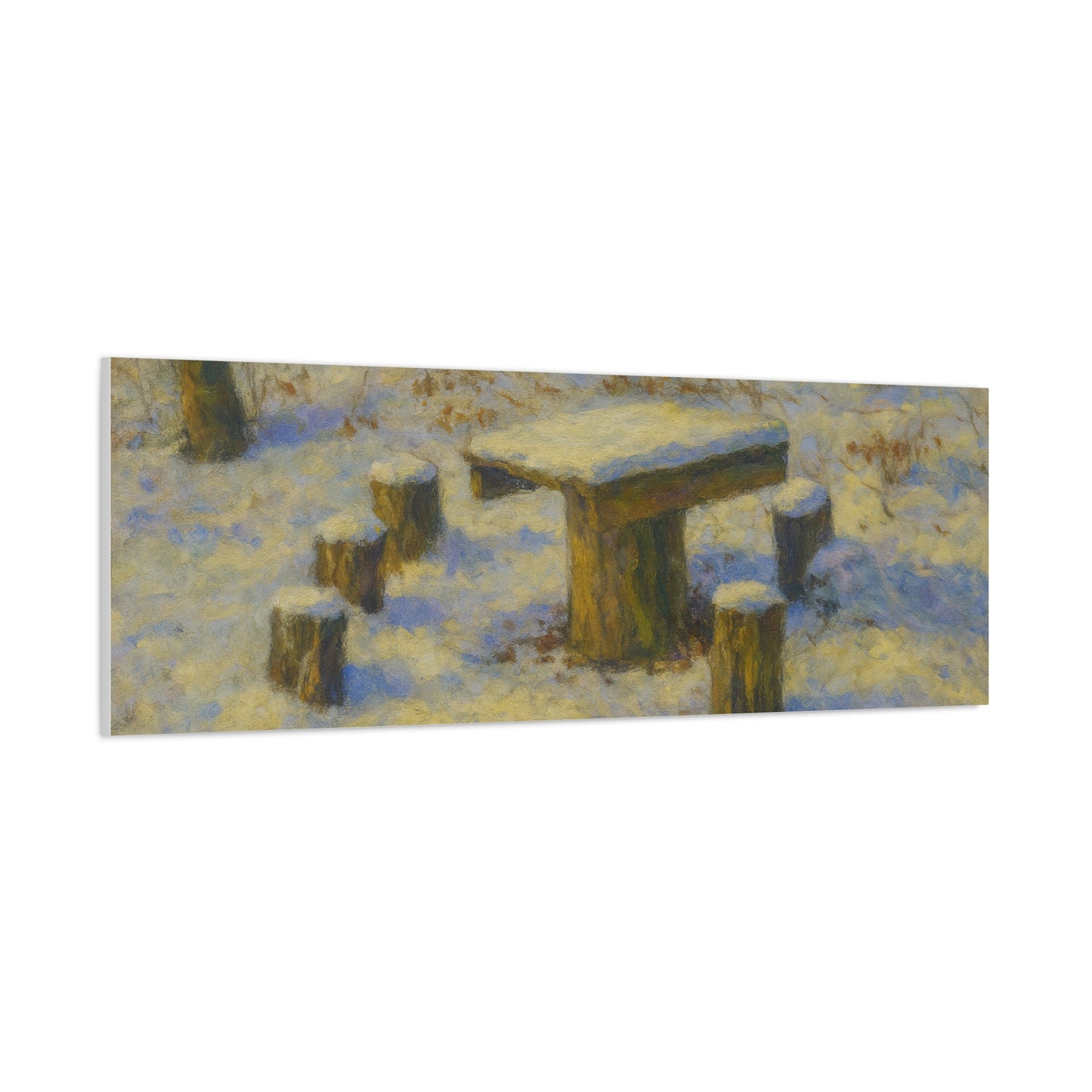 Matte Canvas Wall Art, Rustic Outdoor Scene, Nature Decor, Home Wall Décor, Cozy Cabin Vibe, Perfect for Gift Giving - TRV