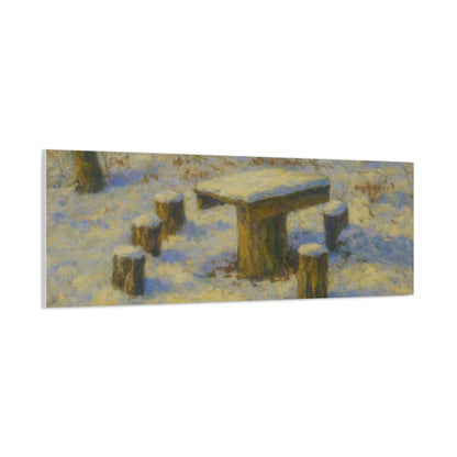 Matte Canvas Wall Art, Rustic Outdoor Scene, Nature Decor, Home Wall Décor, Cozy Cabin Vibe, Perfect for Gift Giving - TRV