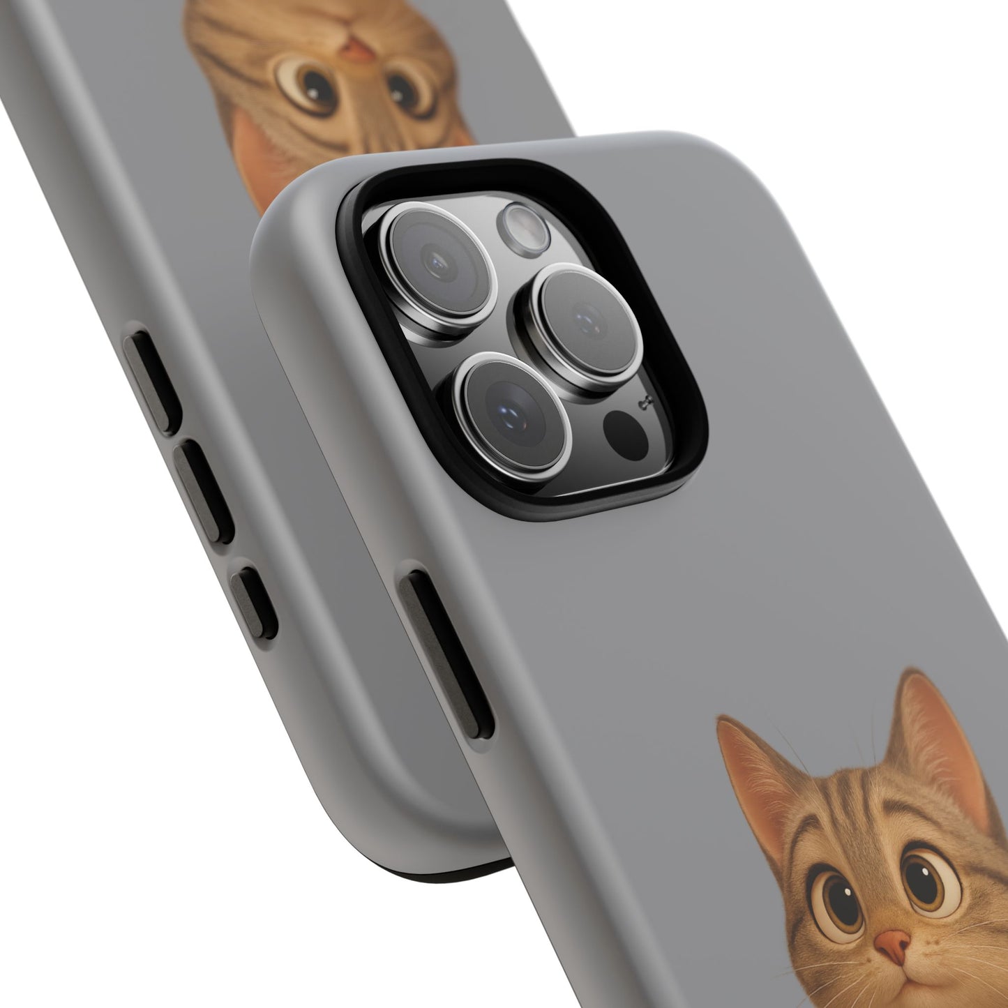 Cute Cat Phone Case, Kawaii Pet Accessory, Gift for Cat Lovers, Animal Phone Cover for Kids, Unique Kitty Design, Birthdays, Holidays - TRV