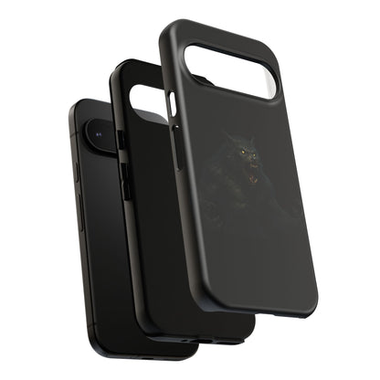 Werewolf Phone Case, Tough Cases, Black Panther Design, Gift for Animal Lovers, Phone Accessories, Fierce Phone Protection - TRV