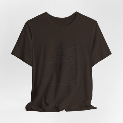 Minimalist Hand Sign Unisex Tee | Casual Everyday Wear | Perfect for Gift Givers