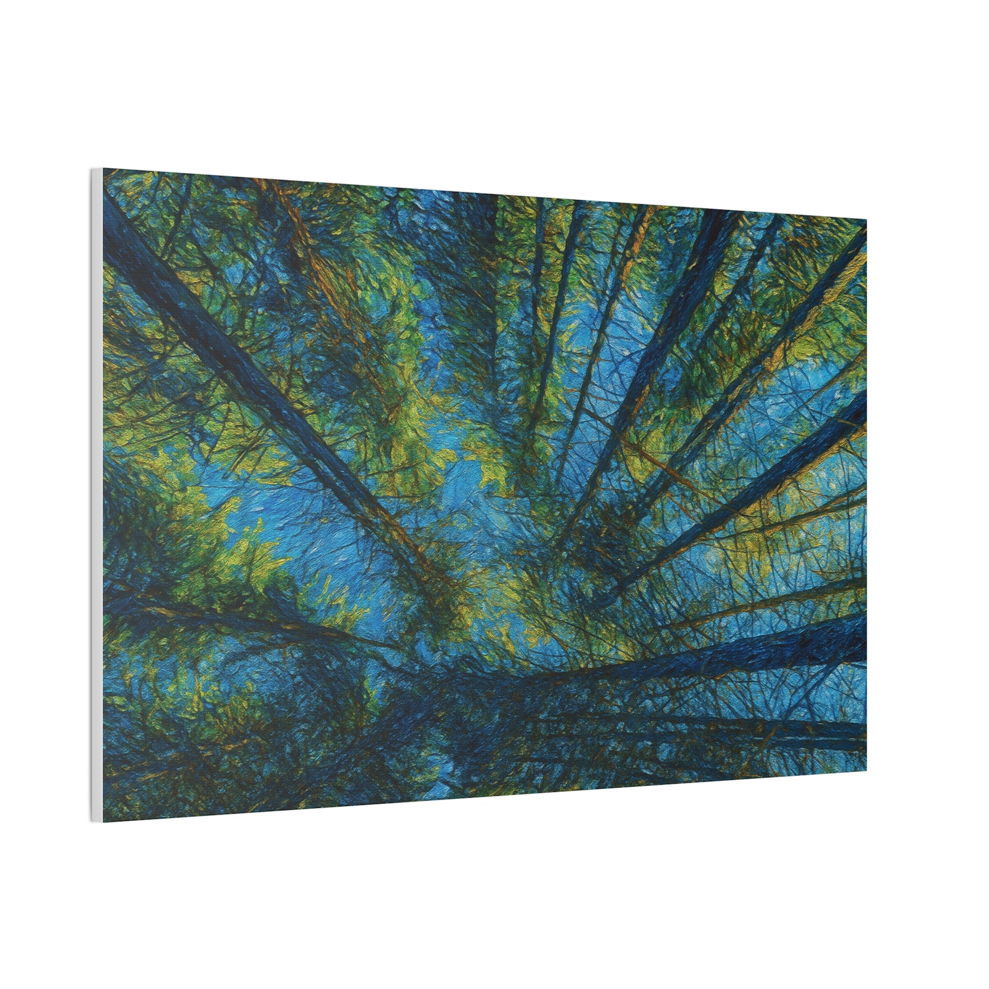 Canvas Wall Art, Forest Perspective Print, Nature Decor, Home & Office Art, Rustic Wall Hanging, Tree Art for Nature Lovers - TRV