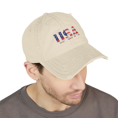 Dad Hat - Distressed USA Patriotic Baseball Cap - TRV