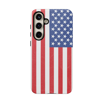 Patriotic Phone Case - Tough Cases for Veterans, USA Lovers, Independence Day, Memorial Day, Flag Design - TRV