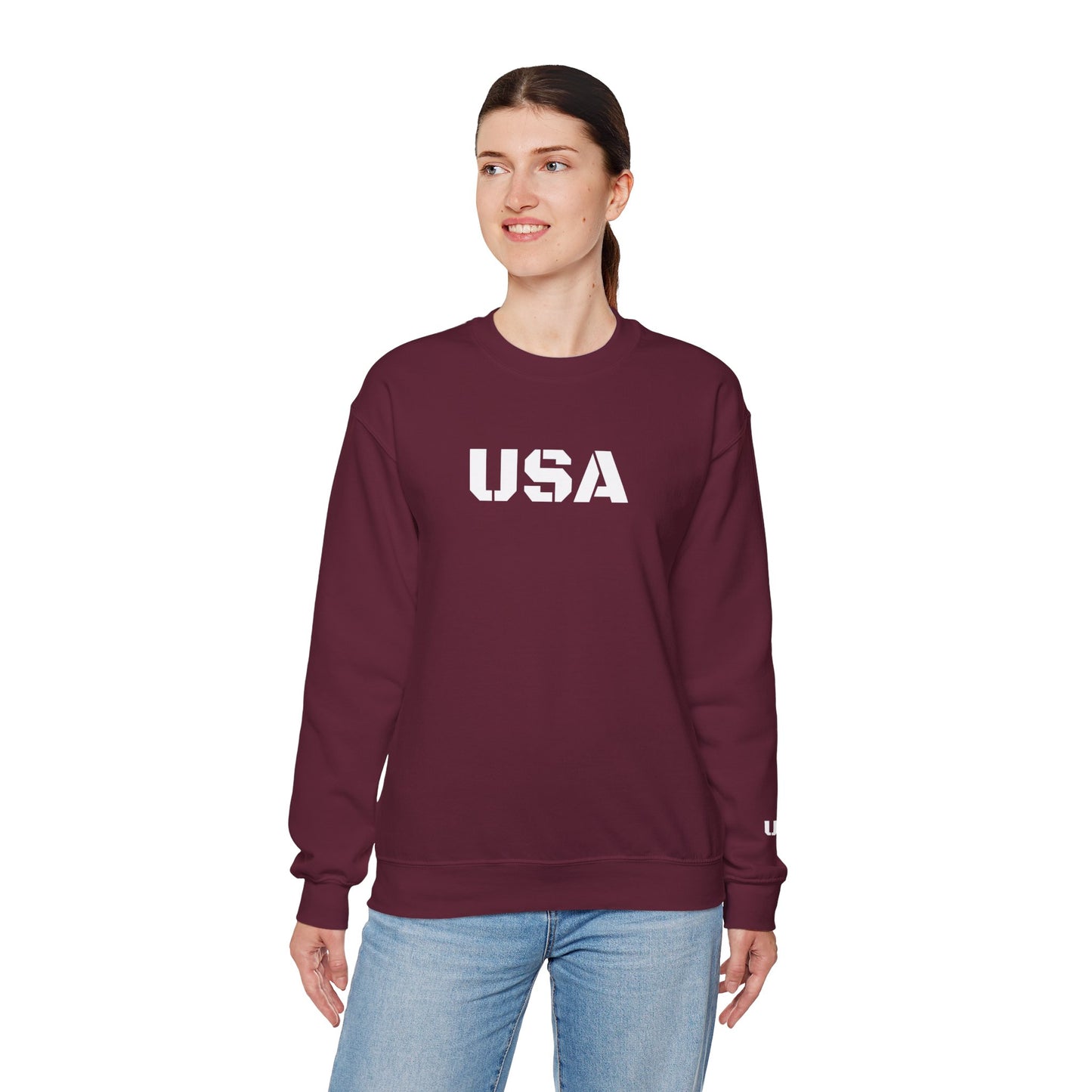 Cozy USA Unisex Crewneck Sweatshirt | Perfect Layering Piece for Every Season | Great Gift for Him/Her | Trendy Style for Casual Outings