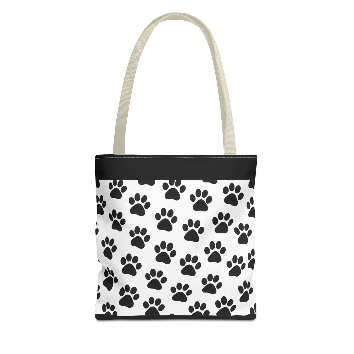 Paw Print Tote Bag, Dog Lover Gift, Shopping Tote, Eco-Friendly Bag, Pet Accessory, Animal Print Carryall - TRV