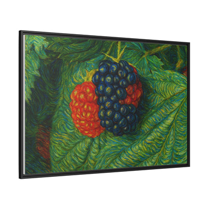 Van Gogh Style Blackberry Canvas Art, Framed Wall Decor, Botanical Print, Summer Home Decor, Gift for Garden Lovers - TRV