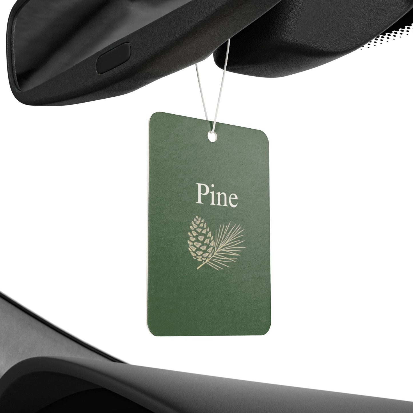 Pine Pinecone Car Air Freshener | Green Botanical Scented Tag - TRV
