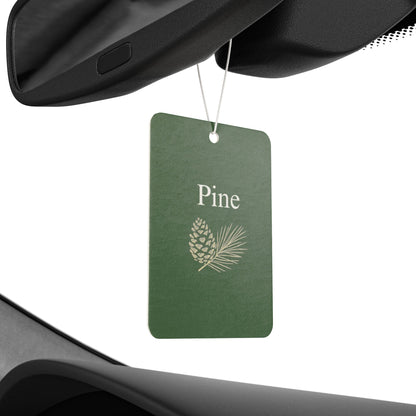 Pine Pinecone Car Air Freshener | Green Botanical Scented Tag - TRV