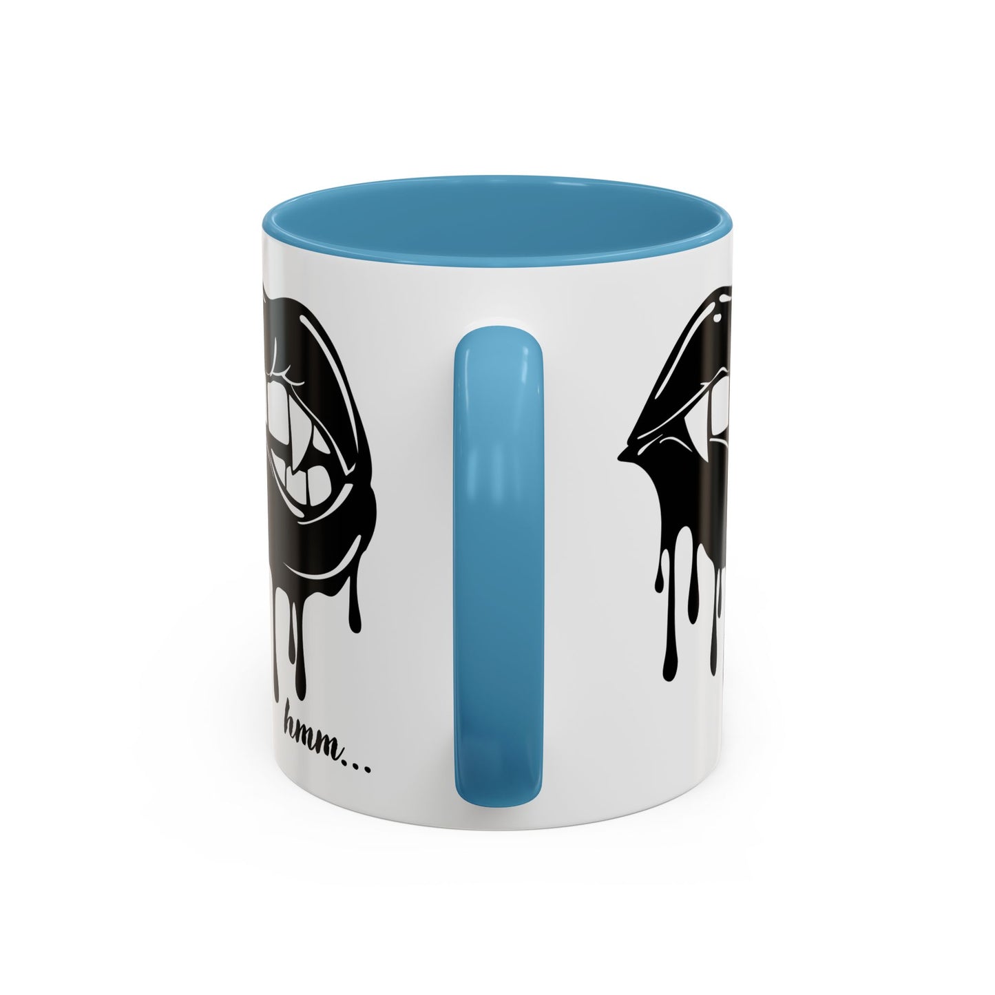Dripping Lip Coffee Mug – "hmm..." Accent Ceramic Mug (11/15oz)