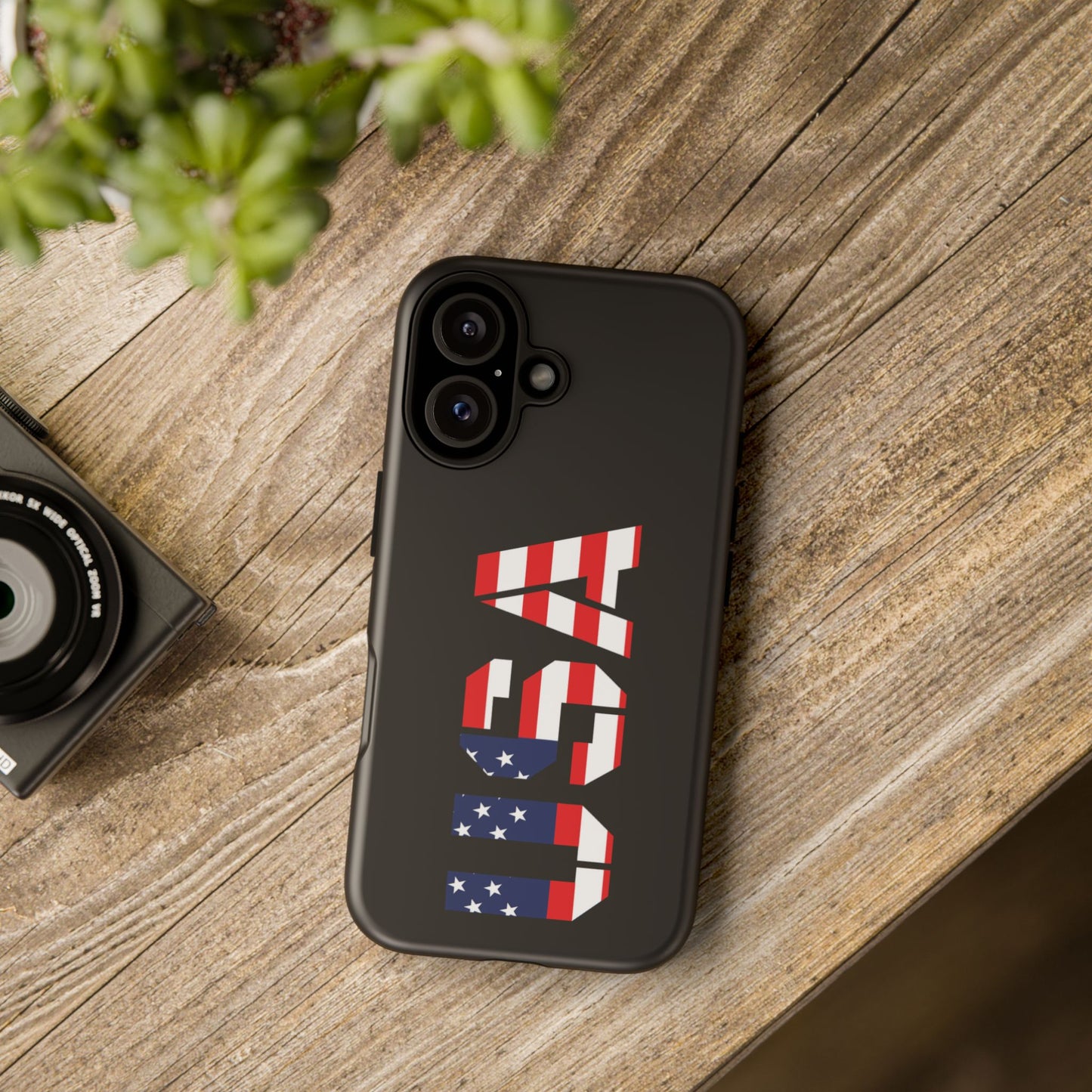 USA Flag Phone Case, Tough Phone Cover, Patriotic Gift, Independence Day Accessory, American Pride Mobile Case - TRV